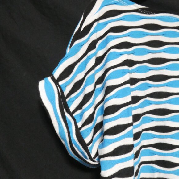 JONES NEW YORK SPORT | medium | Blue - White - Black | Short Sleeve Shirt - Picture 10 of 16